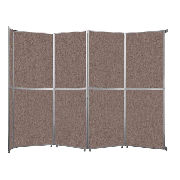 Operable Wall Folding Room Divider 15'7" x 12'3" Latte Fabric